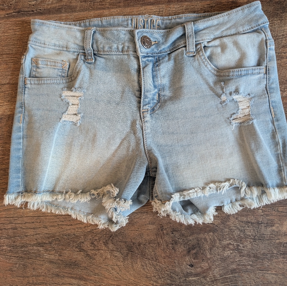 Justice Girls Denim Shorts size 16